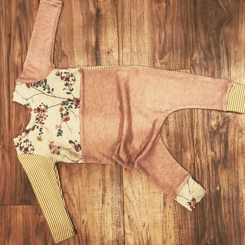 Baby  girl harem coverall - snapless